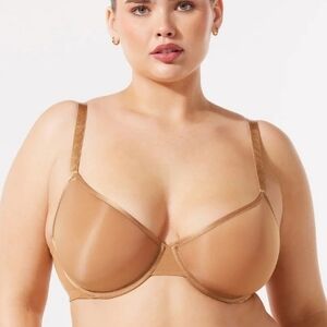 Sz 38H Sweet Latte Nude NWT Rihanna Savage X Fenty Sheer X Demi Spacer Bra